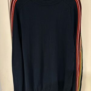 Scotch & Soda Men's navy Sweater with Multicolor Stripes